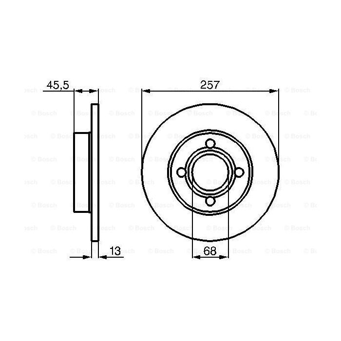 Тормозной диск Bosch 0 986 478 016 изображение 5