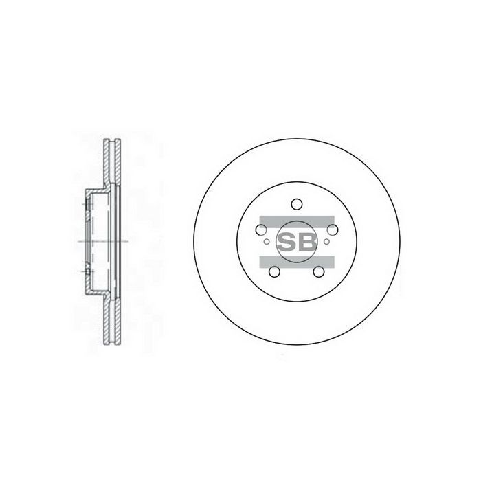 Гальмівний диск HI-Q SD4001