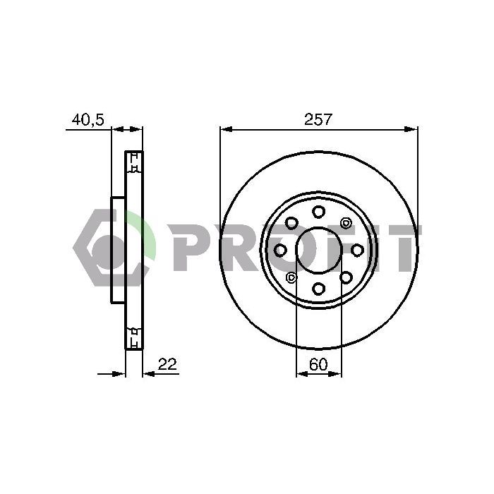 Тормозной диск Profit 5010-1304