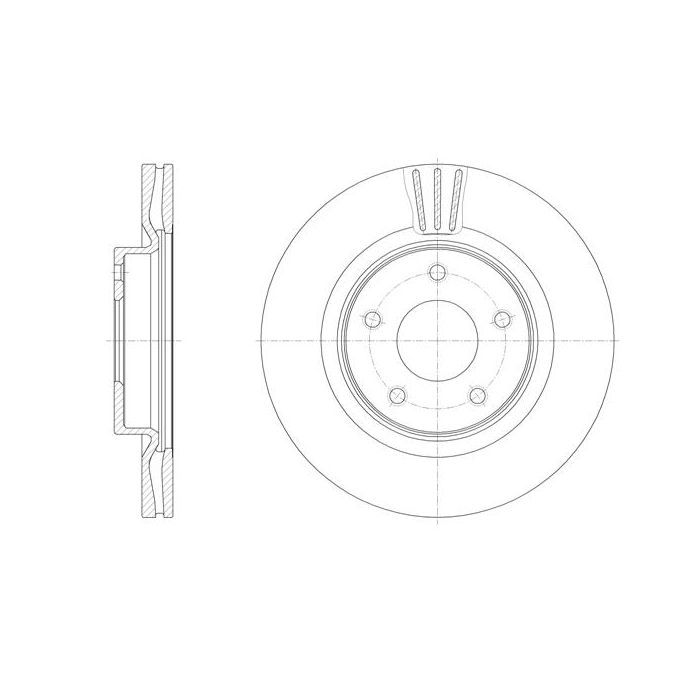 Тормозной диск REMSA 61533.10