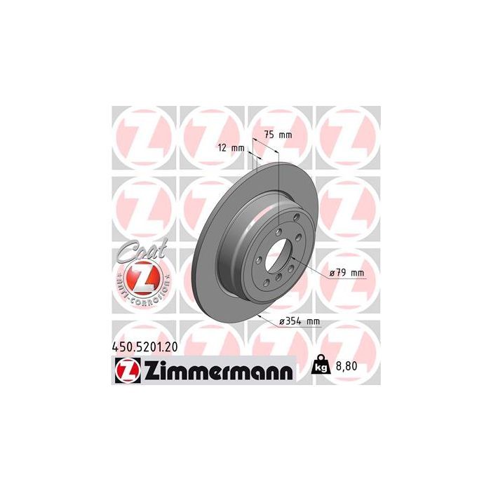 Тормозной диск ZIMMERMANN 450.5201.20