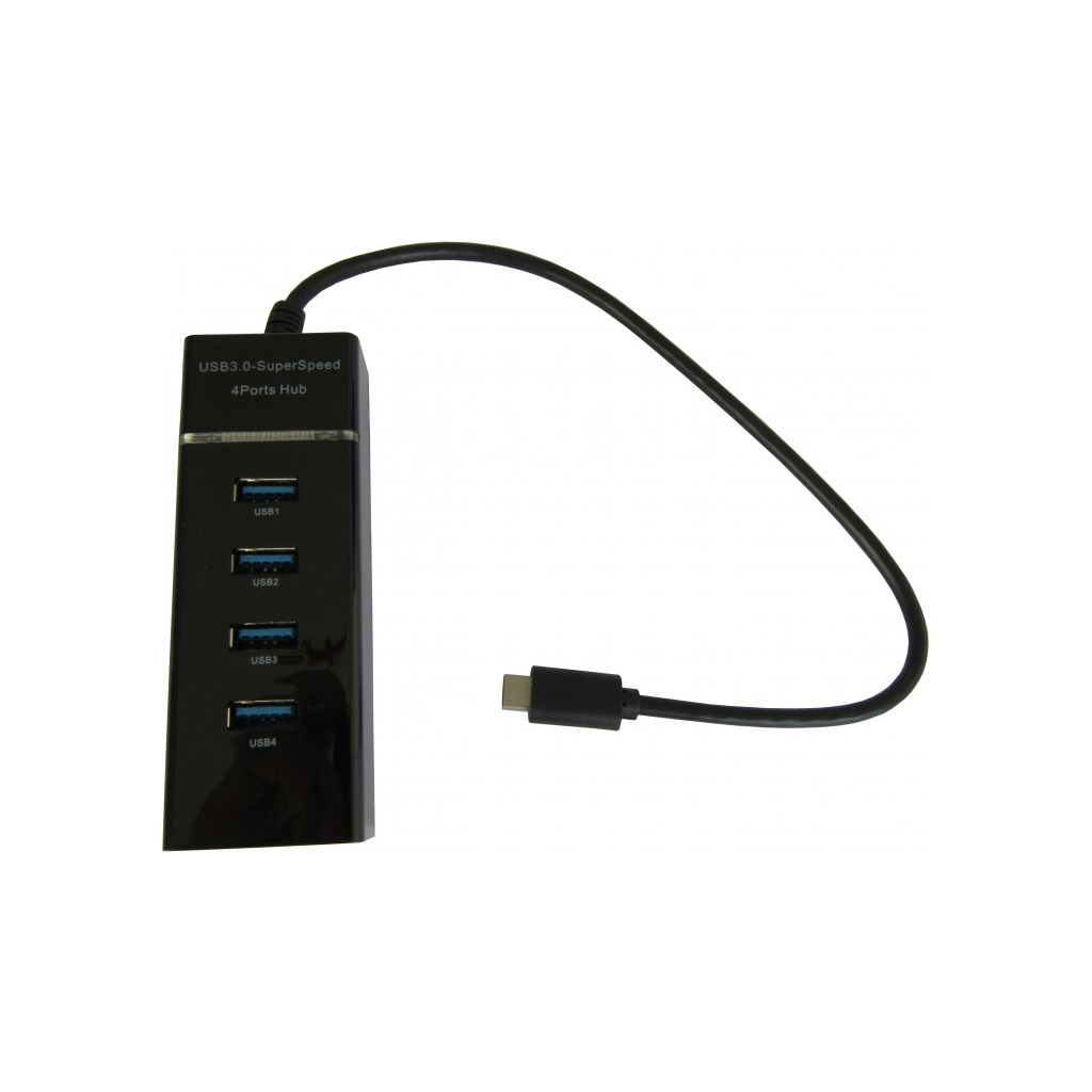 Концентратор Maiwo USB Type-C to 4х USB3.0 cable 29 cm (KH303) изображение 2