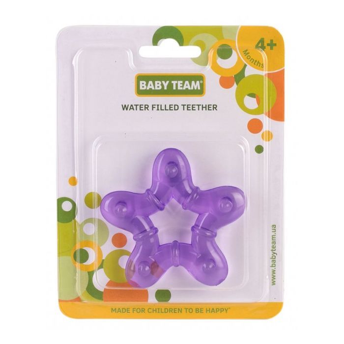 Прорезыватель Baby Team с гелем (4005_фиолетов,звездочка) изображение 2