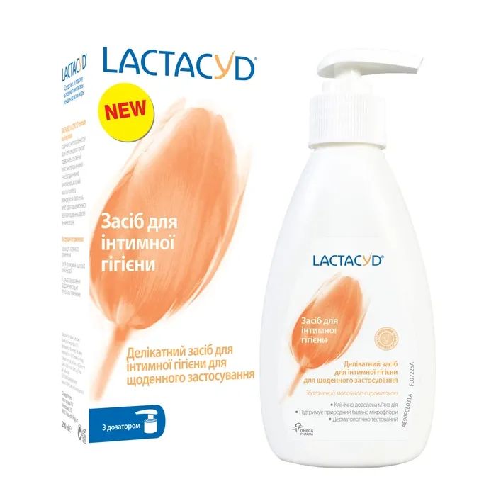 Гель для интимной гигиены Lactacyd с дозатором 200 мл (5391520943188)
