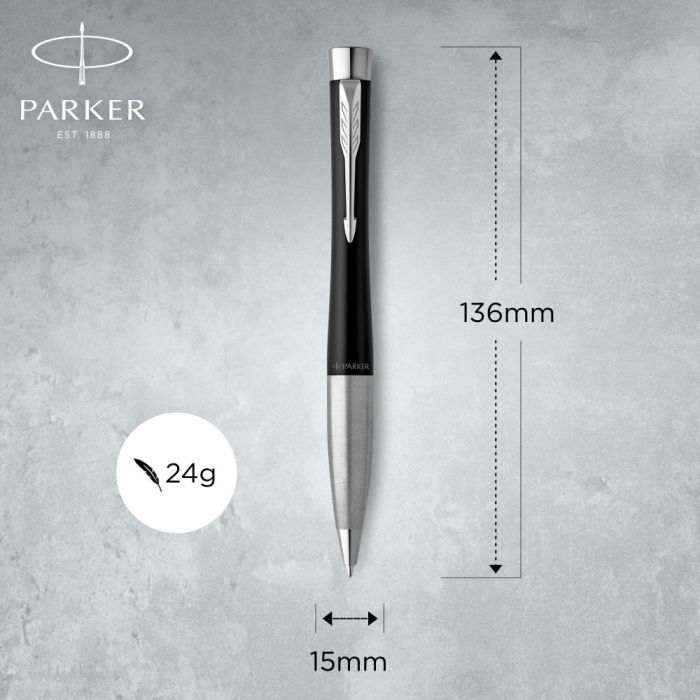 Ручка шариковая Parker URBAN 17 Muted Black CT BP (30 135) изображение 4