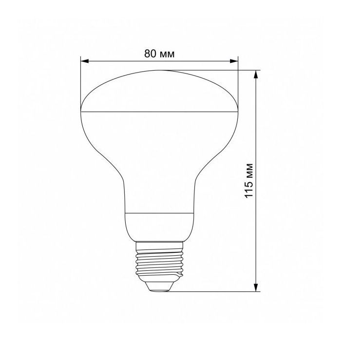 Лампочка Videx Filament R80FF 09W E27 1200K (VL-R80FF-09271) зображення 3