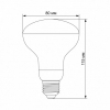 Лампочка Videx Filament R80FF 09W E27 1200K (VL-R80FF-09271) зображення 3