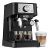 Рожковая кофеварка эспрессо DeLonghi EC260BK изображение 2