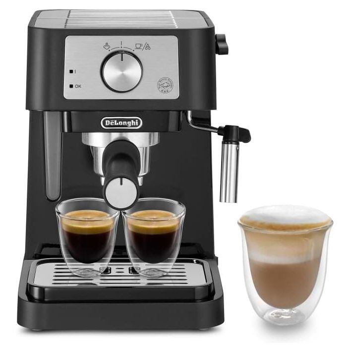 Ріжкова кавоварка еспресо DeLonghi EC260BK зображення 3