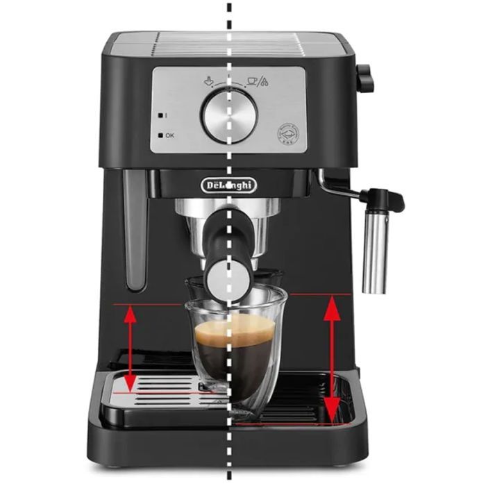 Рожковая кофеварка эспрессо DeLonghi EC260BK изображение 4