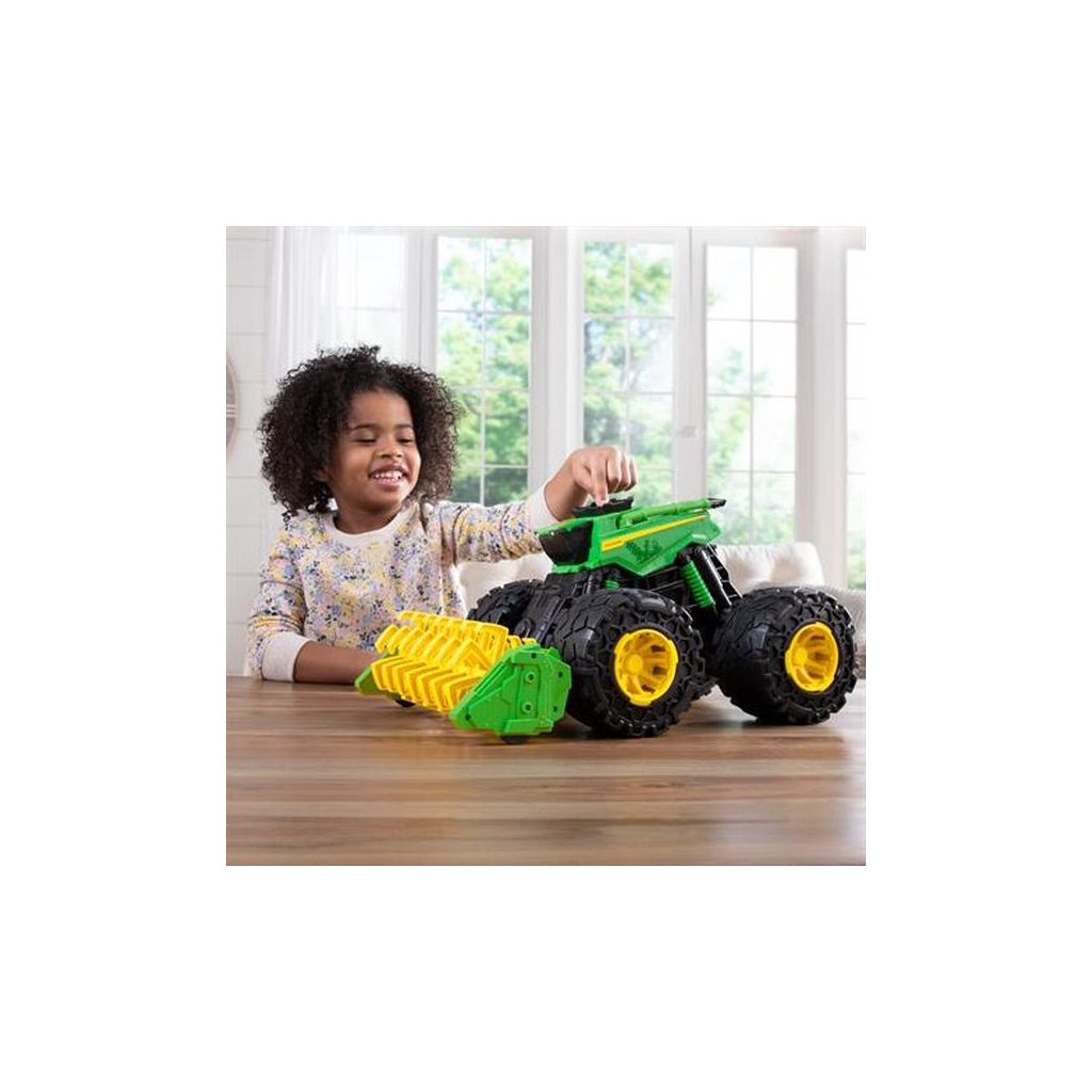 Спецтехника John Deere Kids Monster Treads с молотилкой и большими колесами (47329) изображение 8