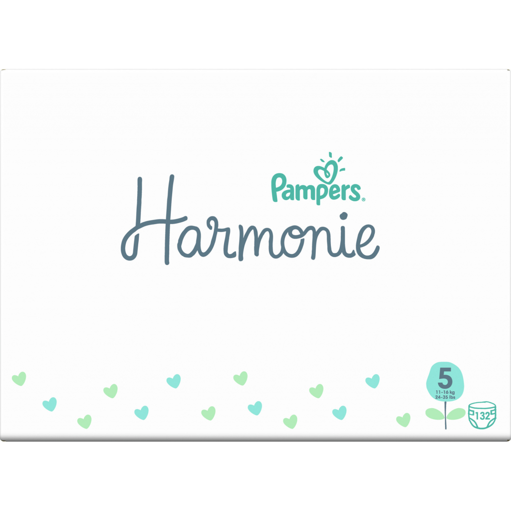 Підгузки Pampers Harmonie Розмір 5 (11-16 кг) 132 шт (8006540156476) зображення 2