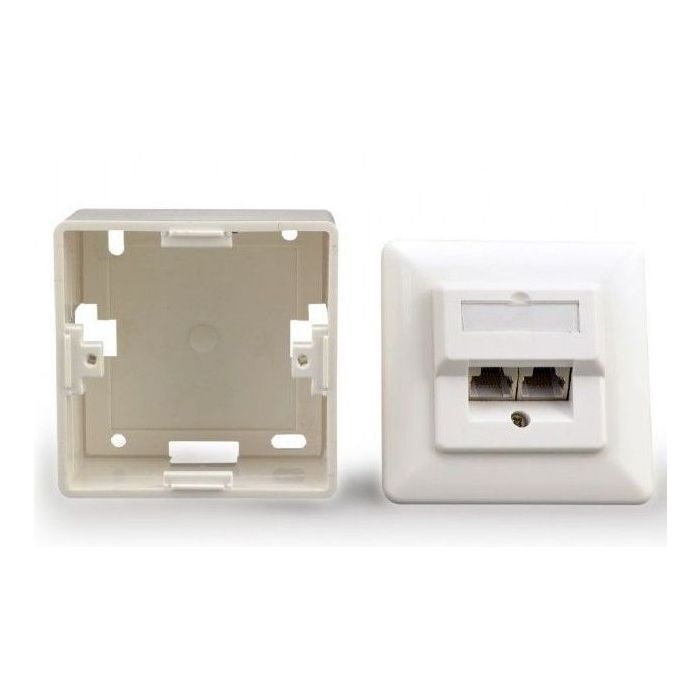 Комп'ютерна розетка RJ45x2 FTP cat.6 Cablexpert (MWS-2S6-01) зображення 2