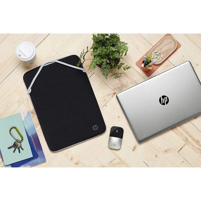 Чехол для ноутбука HP 15.6" Reversible Protective Blk/Slv Sleeve (2F2K5AA) изображение 2