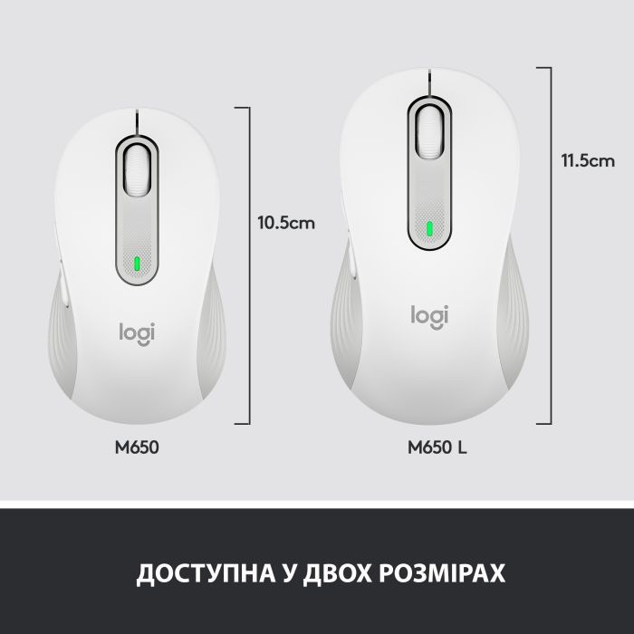 Мышка Logitech Signature M650 L Wireless Graphite (910-006236) изображение 8
