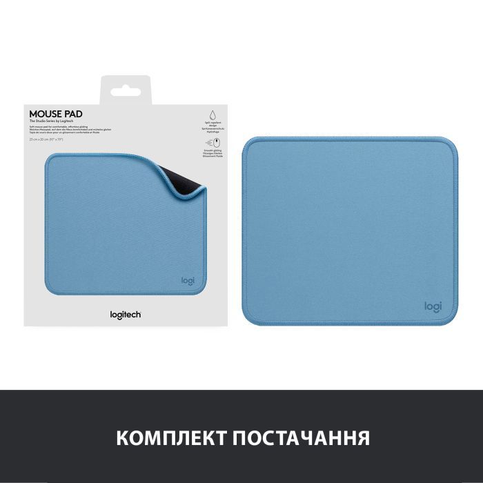 Килимок для мишки Logitech Mouse Pad Studio Series Graphite (956-000049) зображення 8