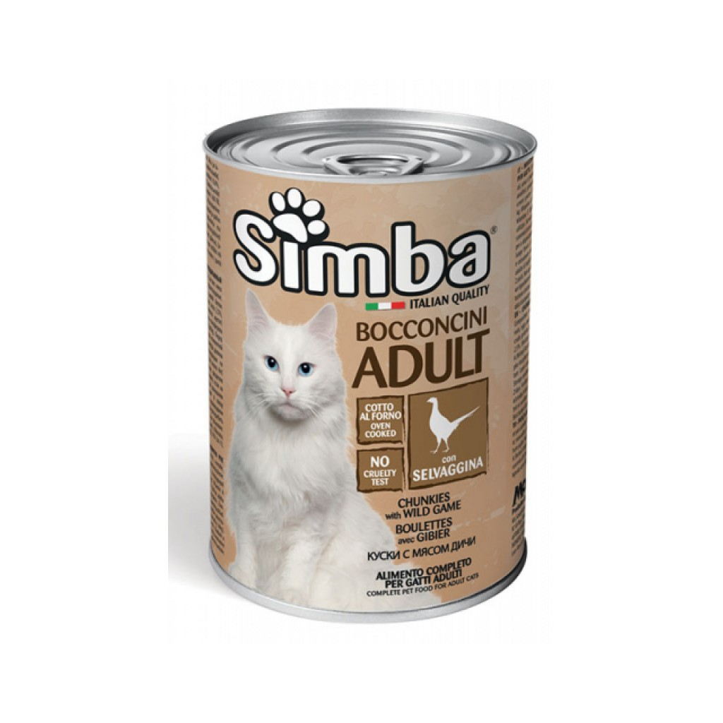 Консерви для котів Simba Cat Wet дичина 415 г (8009470009539)