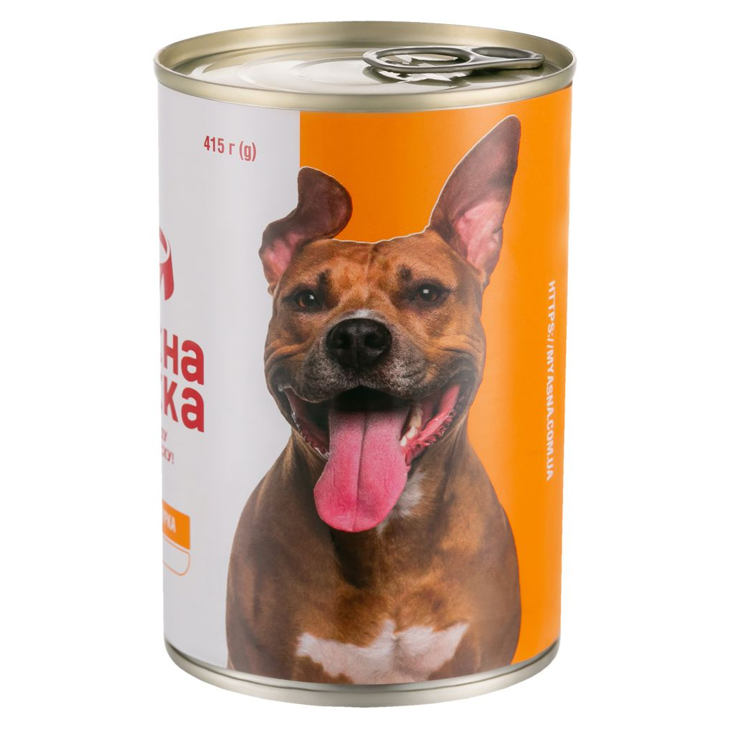 Консерви для собак М'ясна Миска паштет з куркою 800 г (4820255190334) зображення 3