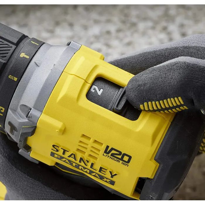 Шуруповерт Stanley FatMax, Li-lon 18 В, 60 Нм, 2 АКБ + ЗУ, кейс (SFMCD715D2K) изображение 4