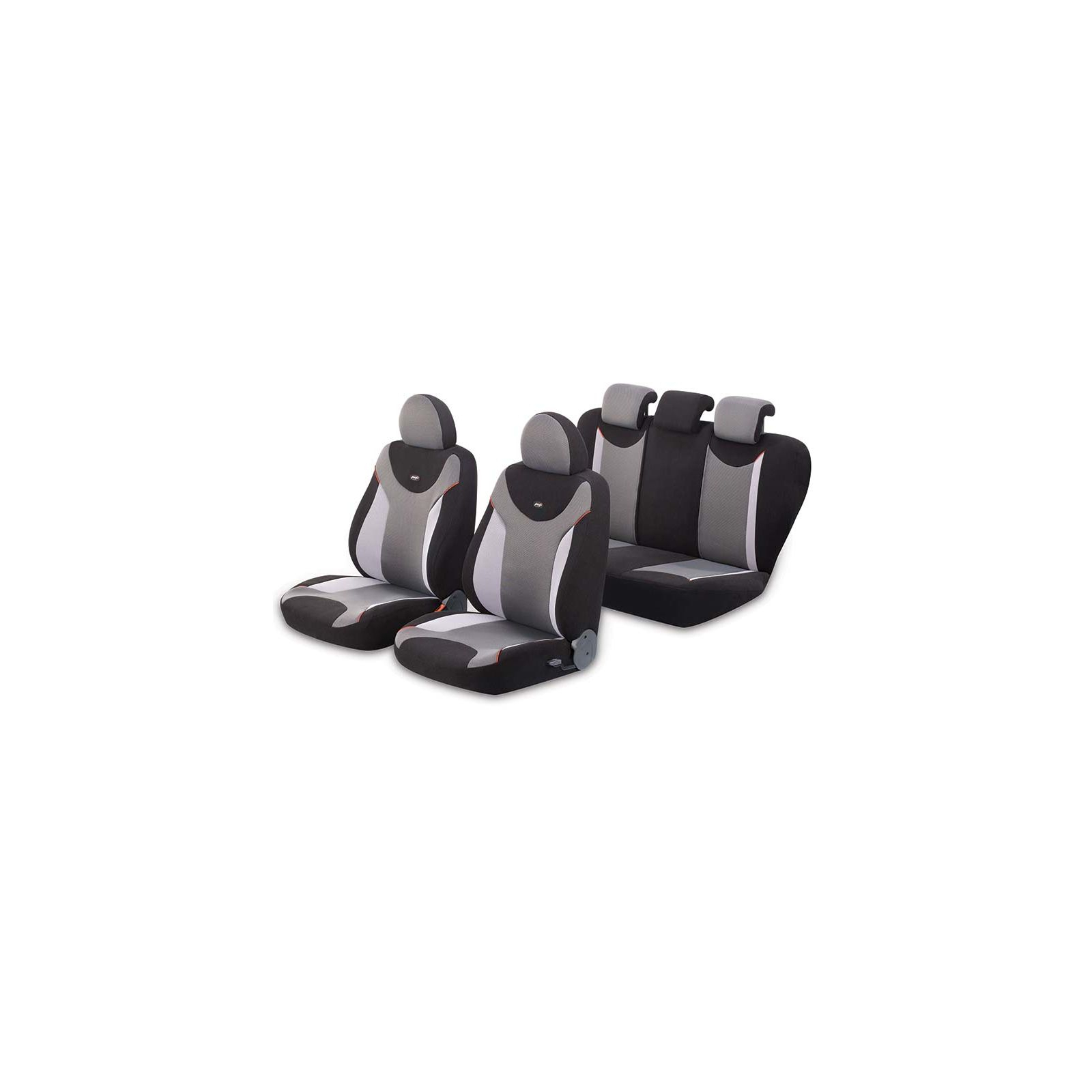 Чехлы на сиденье PUFI PREMIUM TRIO NANO черный/серый/белый (310400)
