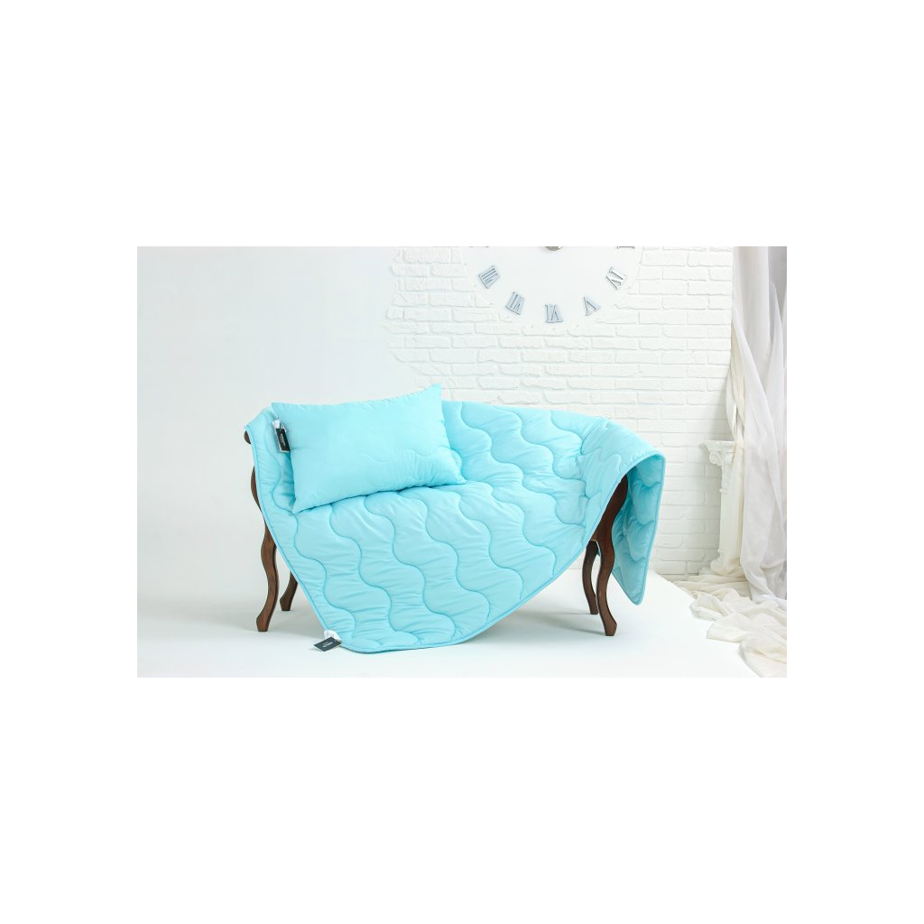 Одеяло MirSon шерстяное 1640 Eco Light Blue 110х140 (2200002653107) изображение 2