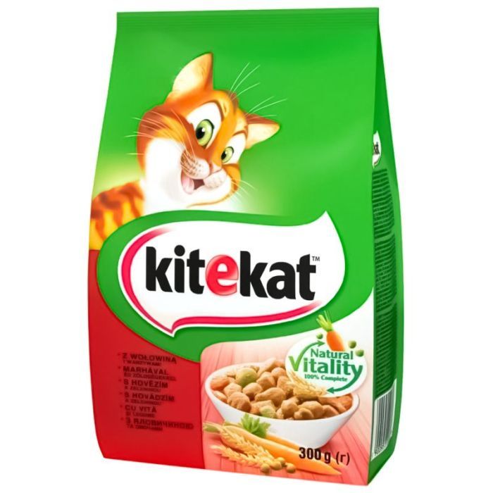 Сухой корм для кошек Kitekat Говядина с овощами 300 г (5900951248818)
