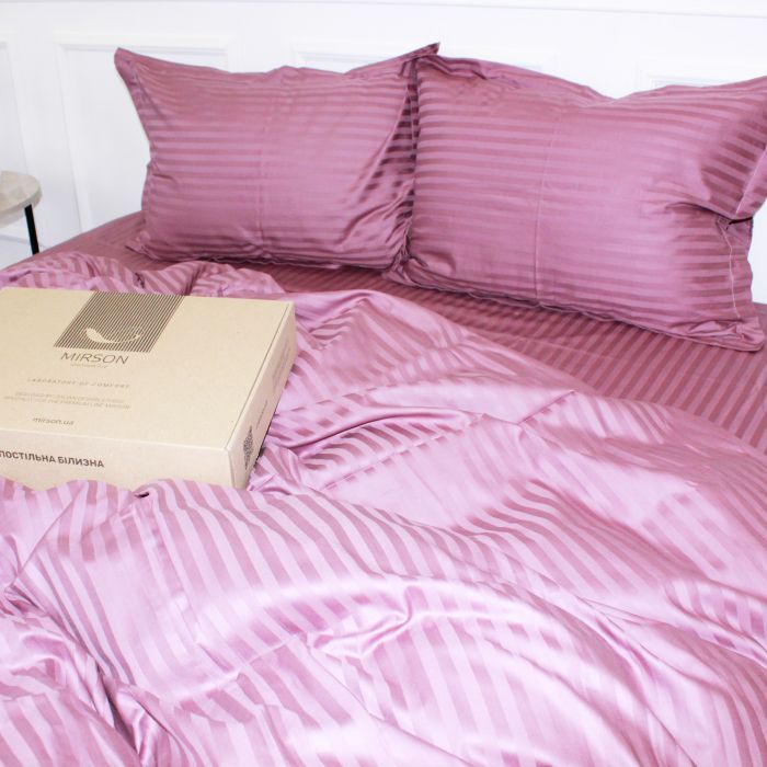 Постільна білизна MirSon Satin 30-0008 SmokyPink 160х220 Сімейний (2200005250334) зображення 3