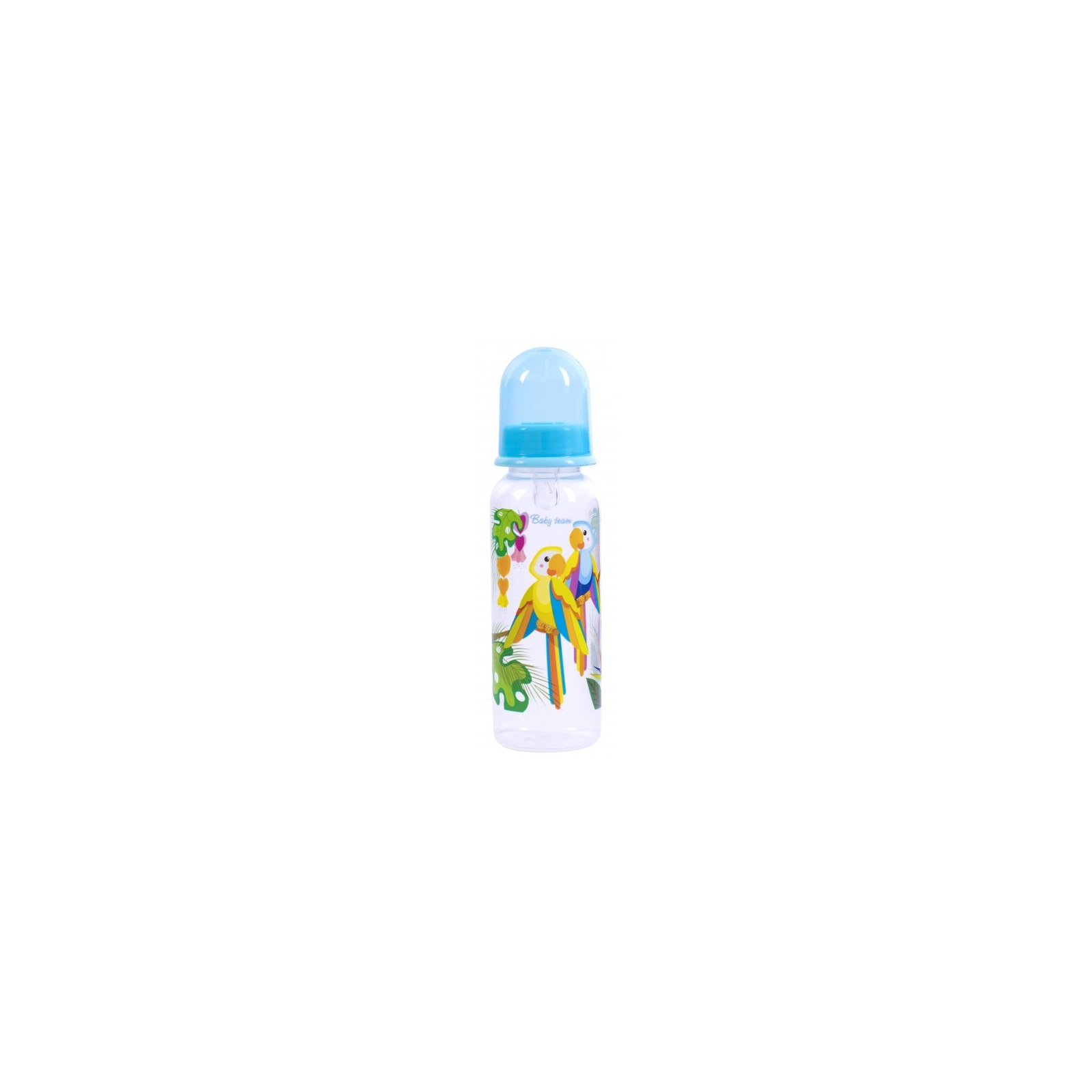 Бутылочка для кормления Baby Team с силиконовой соской 250 мл (1410_попугаи) изображение 2