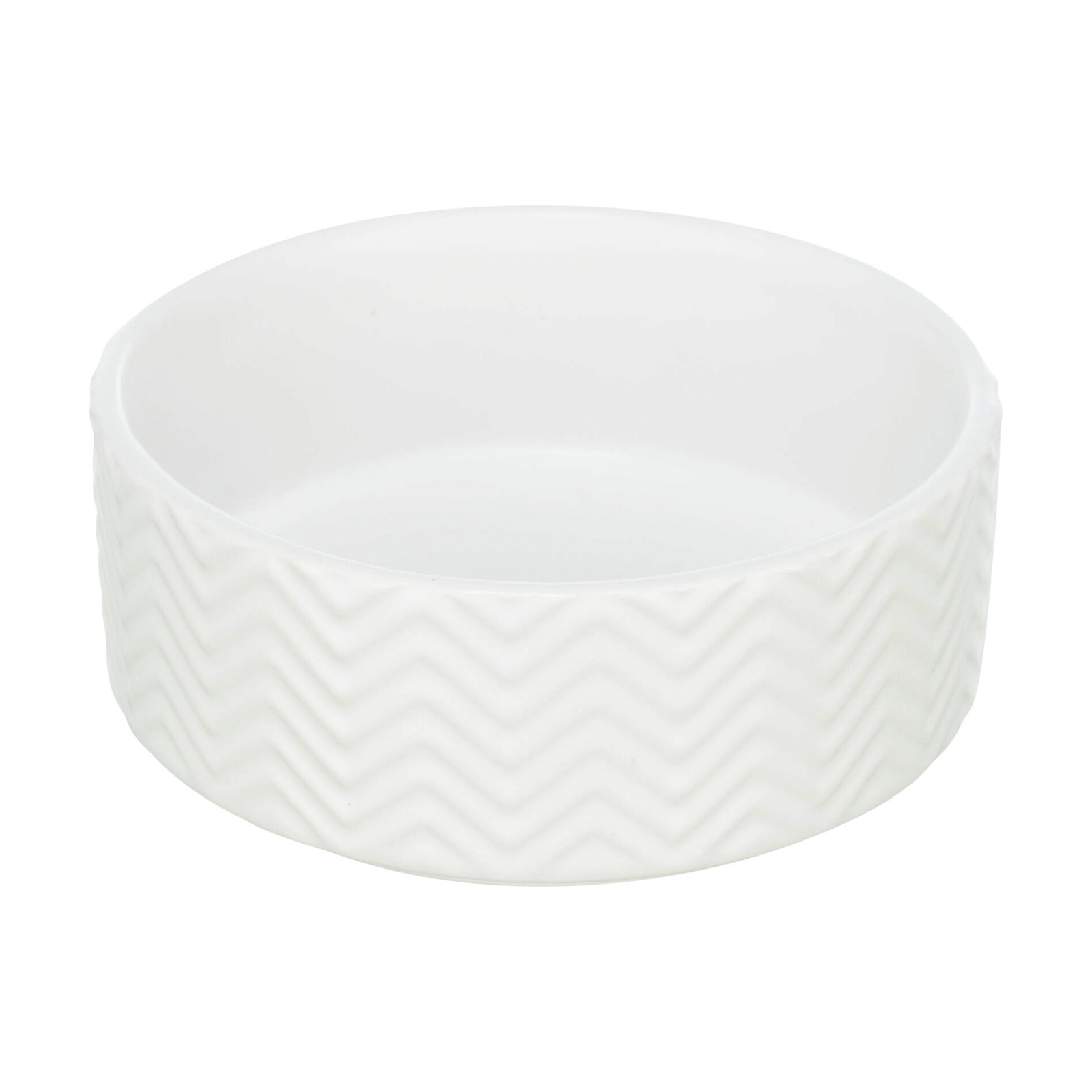 Посуд для собак Trixie Миска керамічна 900 мл/16 см (біла) (4047974250242)