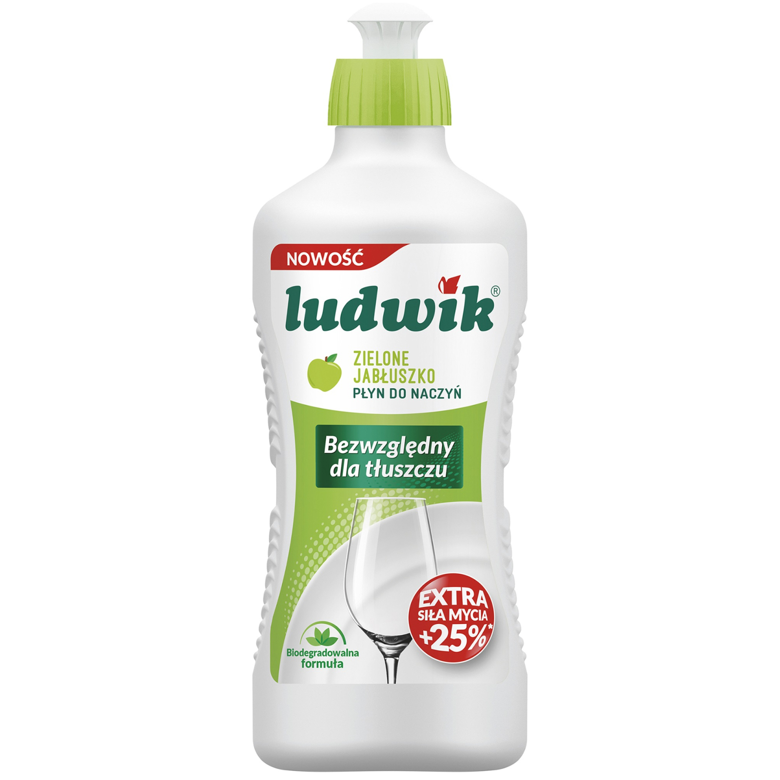 Средство для ручного мытья посуды Ludwik Зеленое яблоко 450 г (5900498028119)