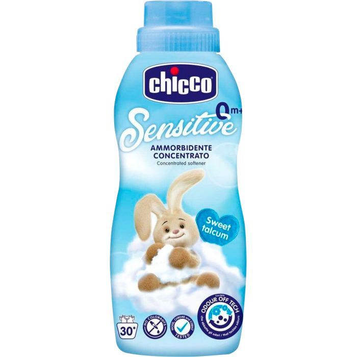 Кондиционер для белья Chicco Sensitive Sweet Talcum смягчитель тканей 750 мл (8058664103126)