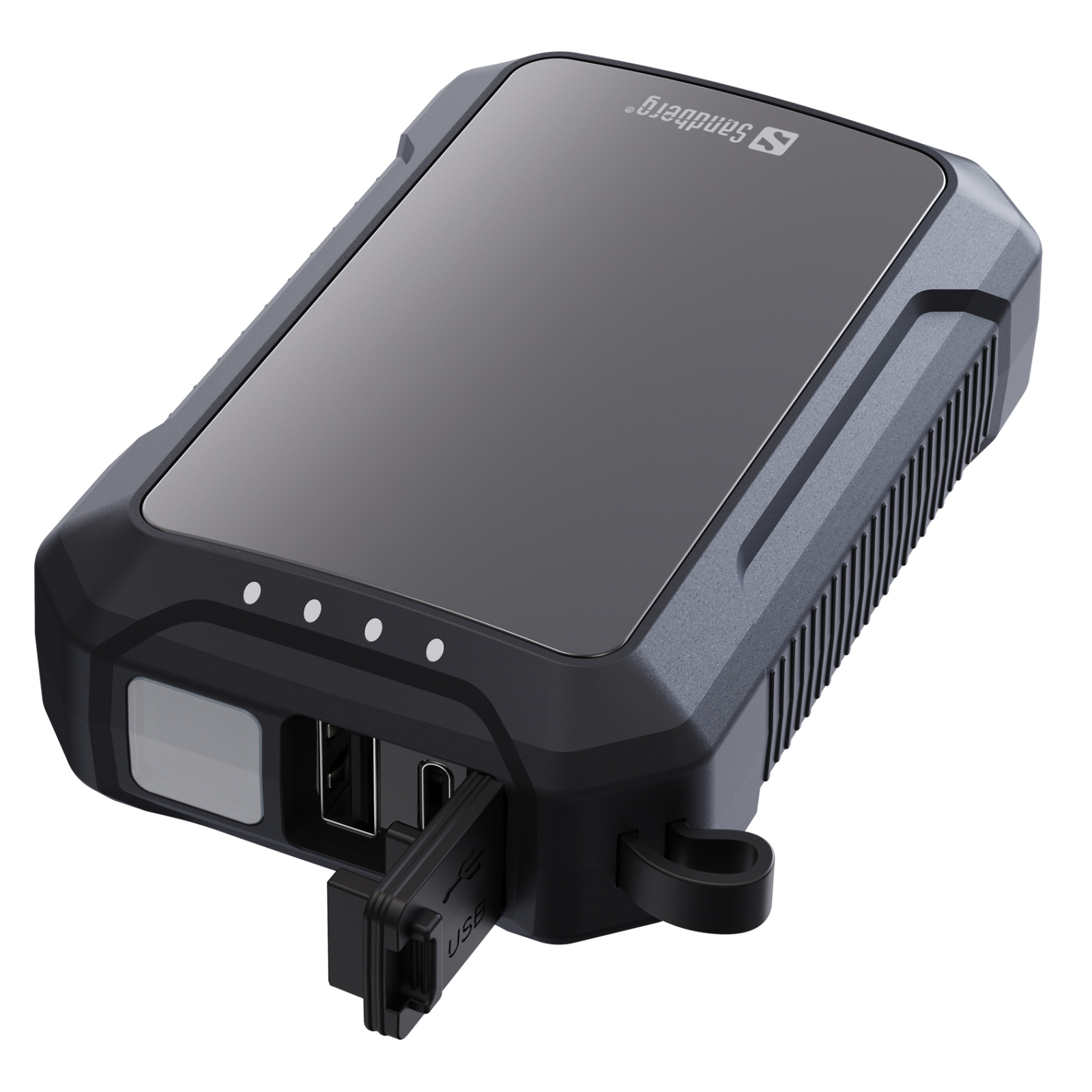 Батарея універсальна Sandberg 10000mAh, Hand Warmer, flashlight 1W, USB-C/USB-A 2A/5V (420-65) зображення 2