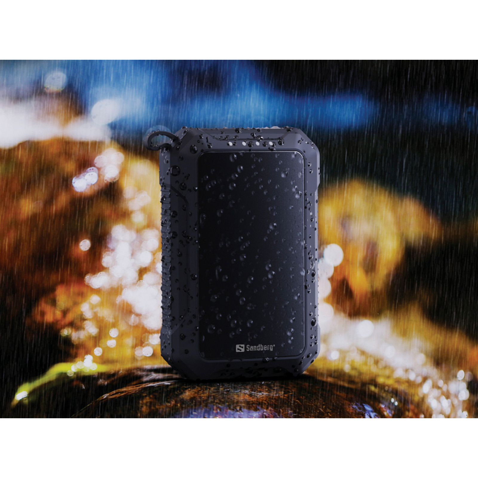 Батарея универсальная Sandberg 10000mAh, Hand Warmer, flashlight 1W, USB-C/USB-A 2A/5V (420-65) изображение 7
