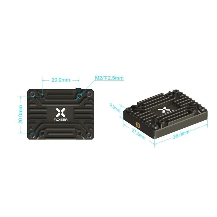 Відеопередавач (VTX) Foxeer Reaper Extreme 2.5W 5.8GHz 72CH (MR1676/MR1819) зображення 2