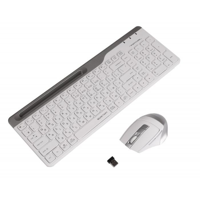 Комплект A4Tech FB2535C Wireless/Bluetooth Icy White (FB2535C Icy White) изображение 4