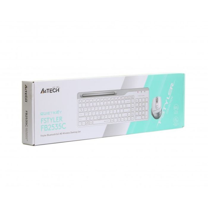 Комплект A4Tech FB2535C Wireless/Bluetooth Icy White (FB2535C Icy White) изображение 8