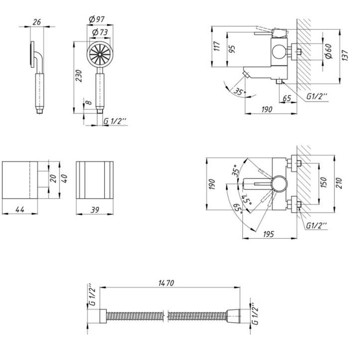 Смеситель Kroner Klassisch-ESG060 изображение 7