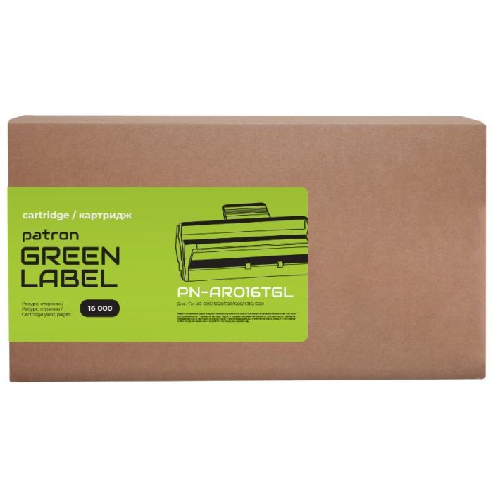Тонер-картридж Patron Sharp AR-016T Green Label (PN-AR016TGL) изображение 2