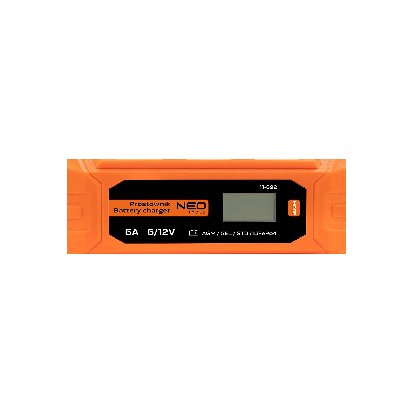Зарядний пристрій для автомобільного акумулятора Neo Tools 6А/100Вт, 3-150Ач, для кислотних/AGM/GEL (11-892) зображення 4