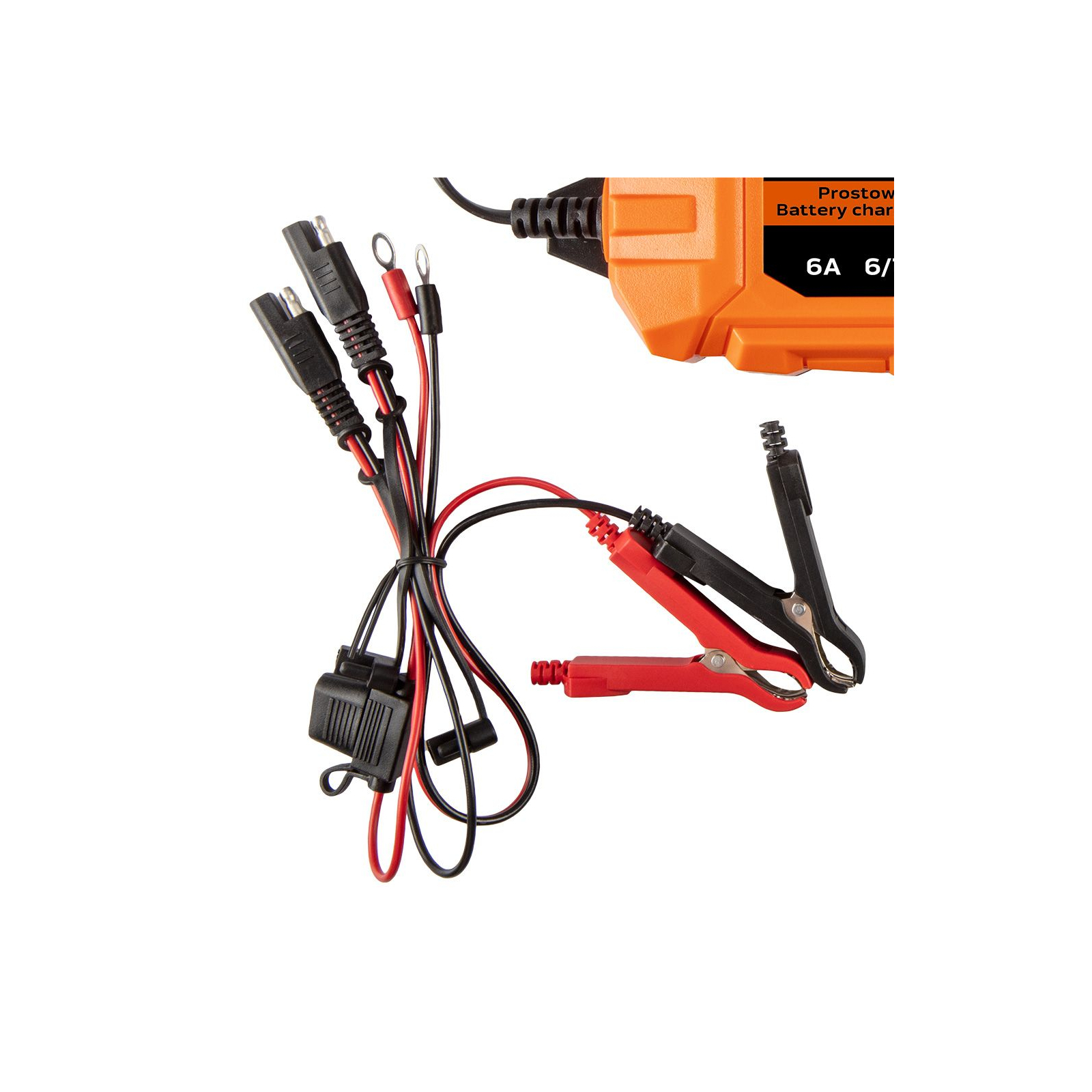 Зарядний пристрій для автомобільного акумулятора Neo Tools 6А/100Вт, 3-150Ач, для кислотних/AGM/GEL (11-892) зображення 6