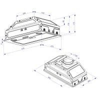 Витяжка кухонна Minola HBI 5204 BL 700 LED зображення 10