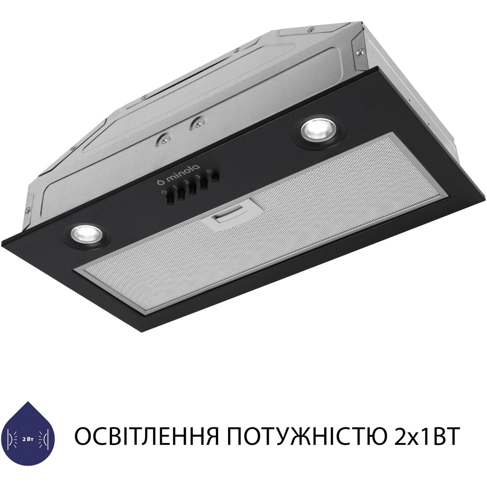 Витяжка кухонна Minola HBI 5204 GR 700 LED зображення 5