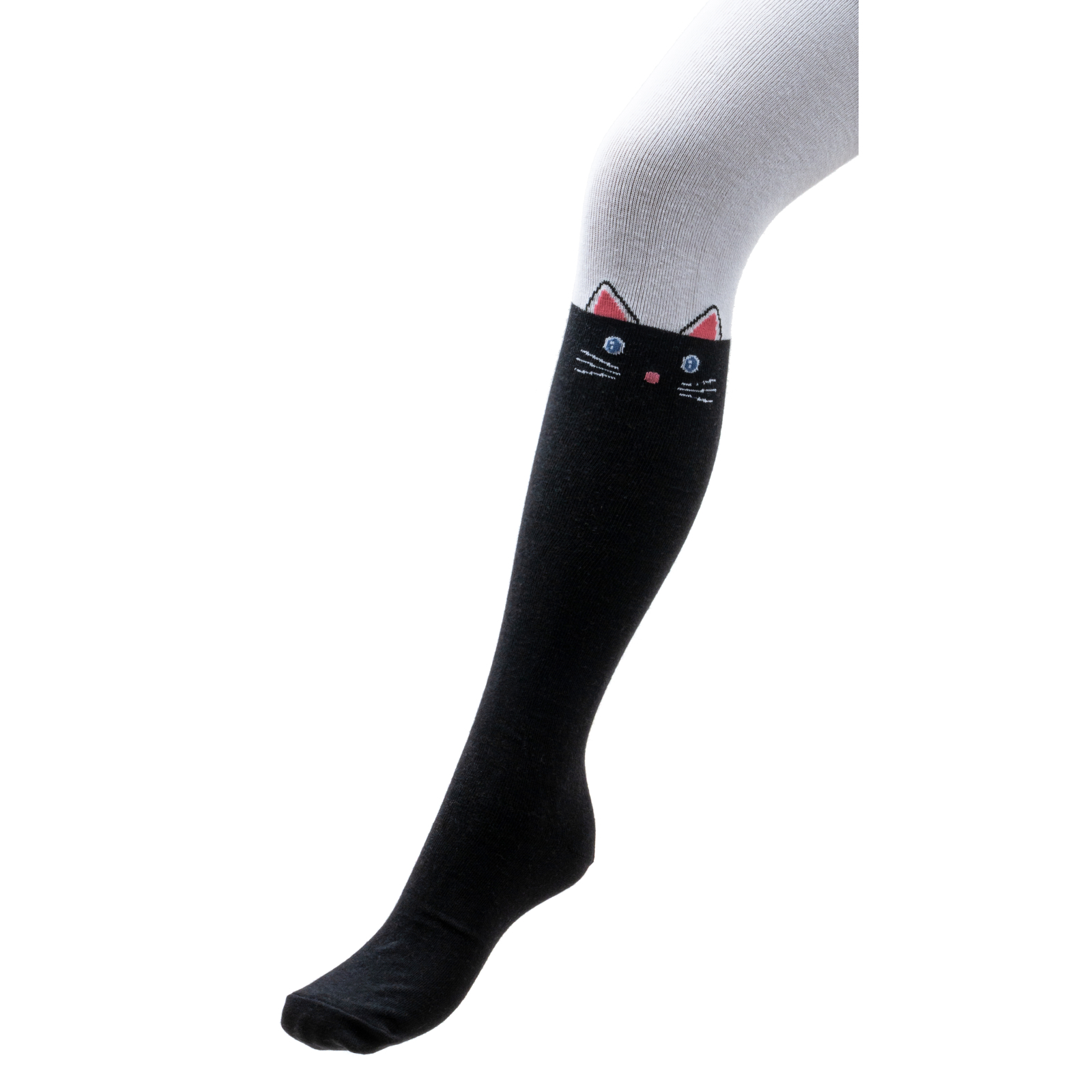 Колготки UCS Socks з котиками (M0C0301-1196-11G-whiteblack)