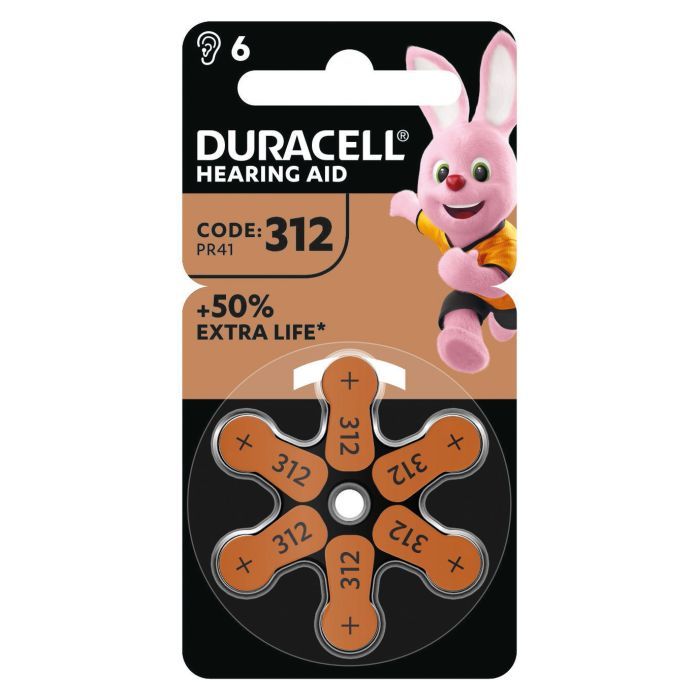 Батарейка Duracell PR41 / 312 * 6 (5007516/5011449) изображение 2