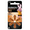 Батарейка Duracell для слуховых аппаратов размер 312, 6 шт. в упаковке (5007516/5011449) изображение 2