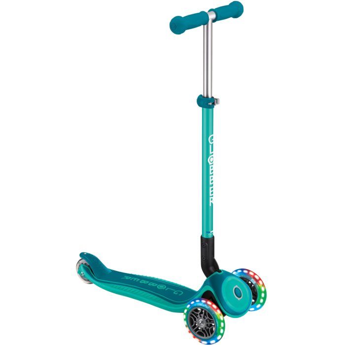 Самокат Globber Primo Foldable Plus Lights мятный (439-206)
