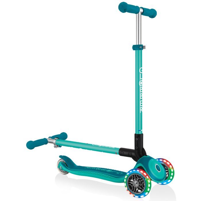 Самокат Globber Primo Foldable Plus Lights мятный (439-206) изображение 8