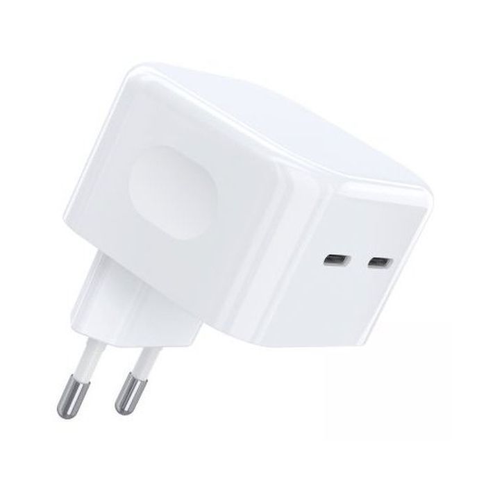 Зарядное устройство Choetech 2xUSB-С 35W PD/QC (Q5008-EU-WH)