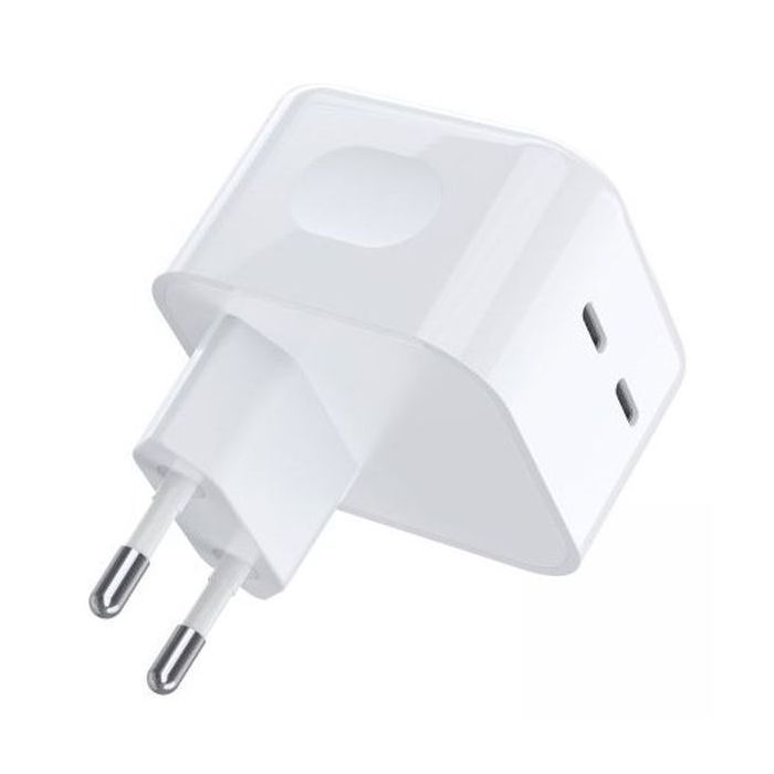 Зарядное устройство Choetech 2xUSB-С 35W PD/QC (Q5008-EU-WH) изображение 2