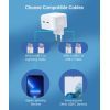 Зарядное устройство Choetech 2xUSB-С 35W PD/QC (Q5008-EU-WH) изображение 4